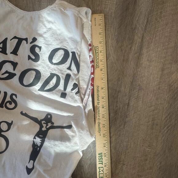 Kanye West “Jesus Is King” Sleeveless T-Shirt Cut-Off Tee Size M Approx 2019 - Picture 5 of 5